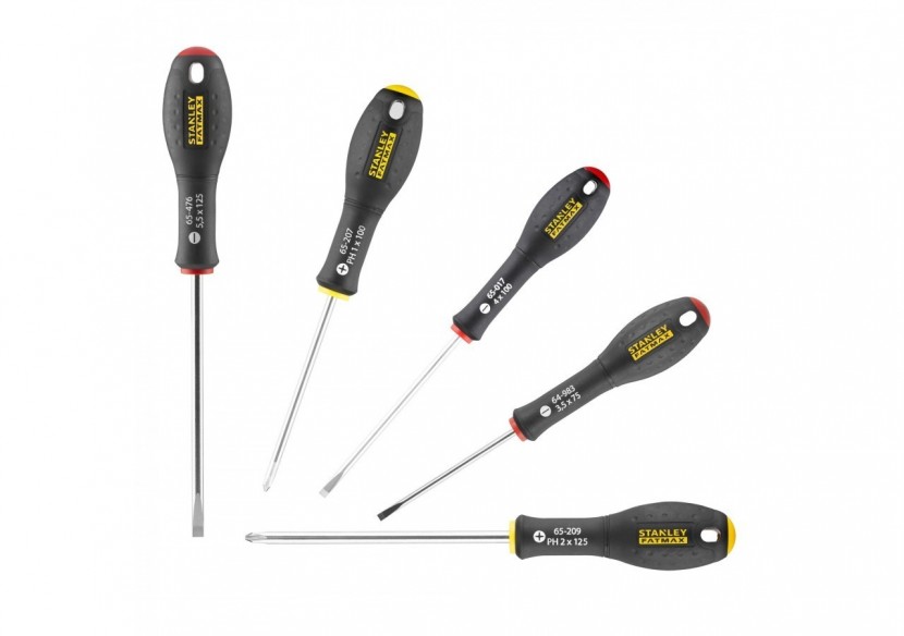 TOURNEVIS ELECTRICIEN + PHILLIPS - JEU DE 5PCS FATMAX - 0-65-440 - Stanley