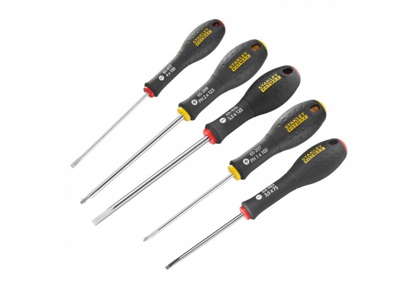 TOURNEVIS ELECTRICIEN + PHILLIPS - JEU DE 5PCS FATMAX - 0-65-440 - Stanley