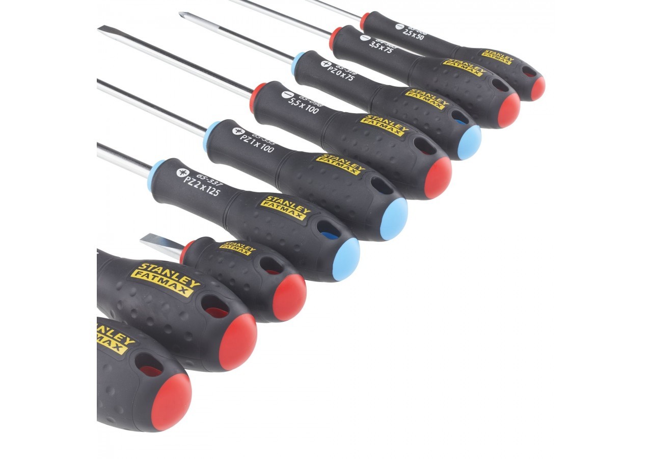 TOURNEVIS ELECTRICIEN + MECANICIEN + POZI - JEU DE 9PCS FATMAX - FMHT65424-0 - Stanley