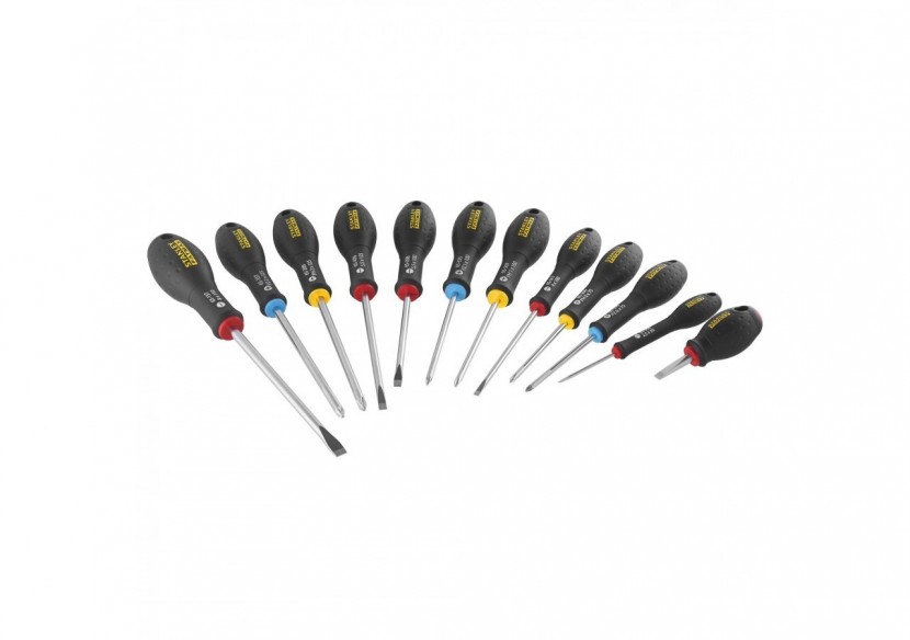 TOURNEVIS ELECTRICIEN + MECANICIEN + PHILLIPS + POZI - JEU
 DE 12PCS FATMAX - FMHT65426-0 - Stanley TOURNEVIS ELECTRICIEN + MECANICIEN + PHILLIPS + POZI - JEU
 DE 12PCS FATMAX - FMHT65426-0 - Stanley