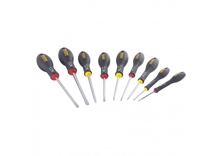 TOURNEVIS ELECTRICIEN + MECANICIEN + PHILLIPS + TESTEUR- JEU DE 10PCS FATMAX - FMHT65439-0 - Stanley 2
