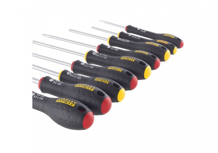 TOURNEVIS ELECTRICIEN + MECANICIEN + PHILLIPS + TESTEUR- JEU DE 10PCS FATMAX - FMHT65439-0 - Stanley