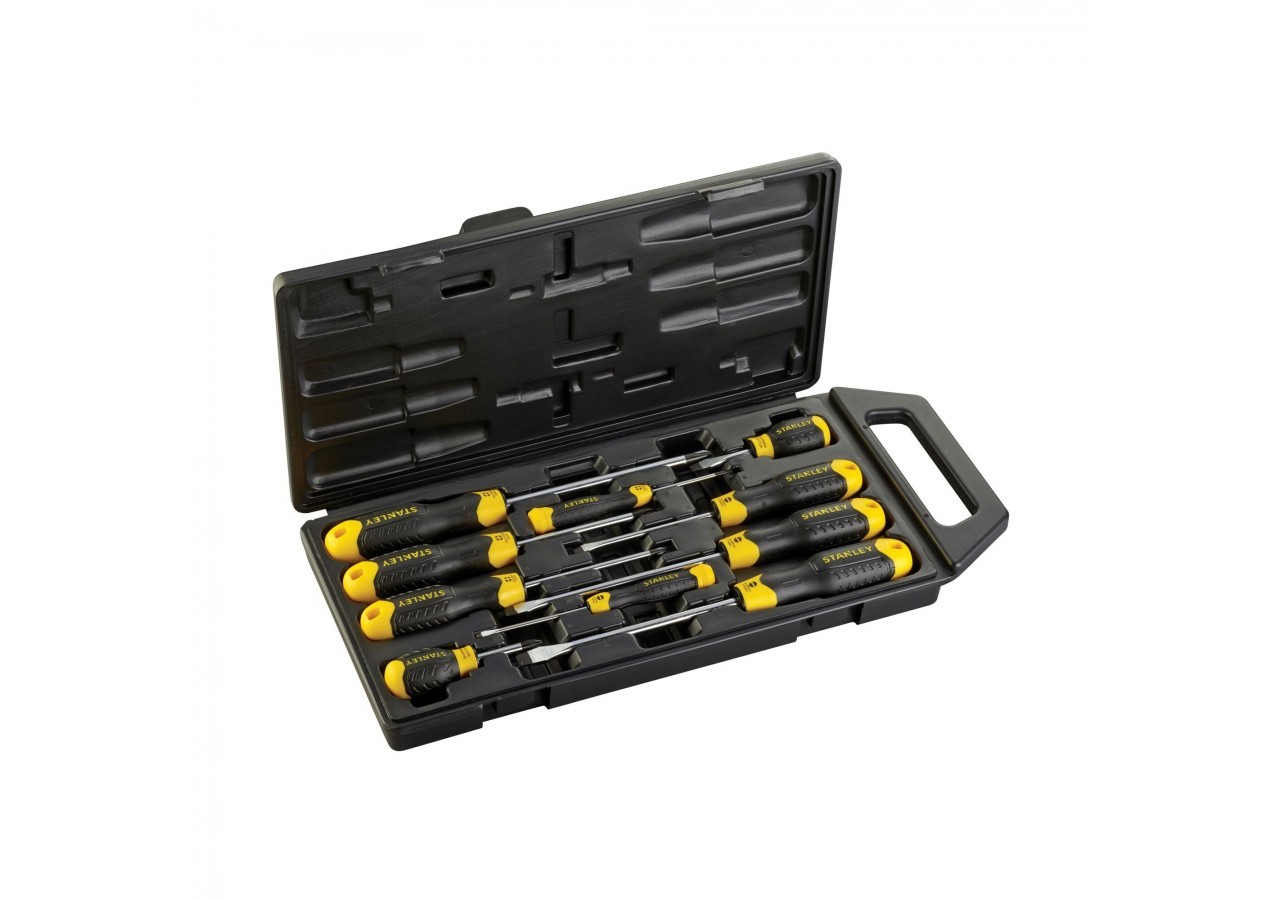TOURNEVIS CUSHION GRIP - JEU DE 10PCS - 2-65-005 - Stanley