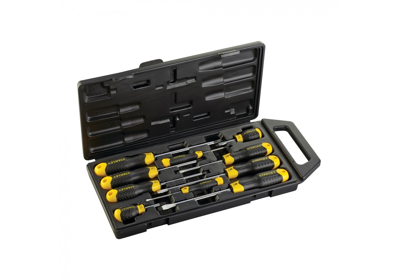 TOURNEVIS CUSHION GRIP - JEU DE 10PCS - 2-65-005 - Stanley