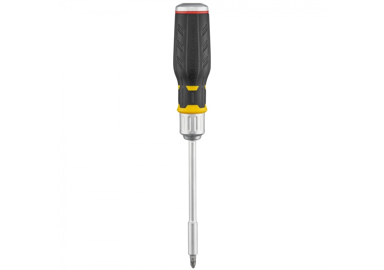 TOURNEVIS PORTE-EMBOUTS A CLIQUET+12 EMBOUTS FENTE: 4-5,5-6MM/PH1- PH2 - PH3/PZ1-PZ2-PZ3/T10-T15-T20 - FMHT0-62690 - Stanley