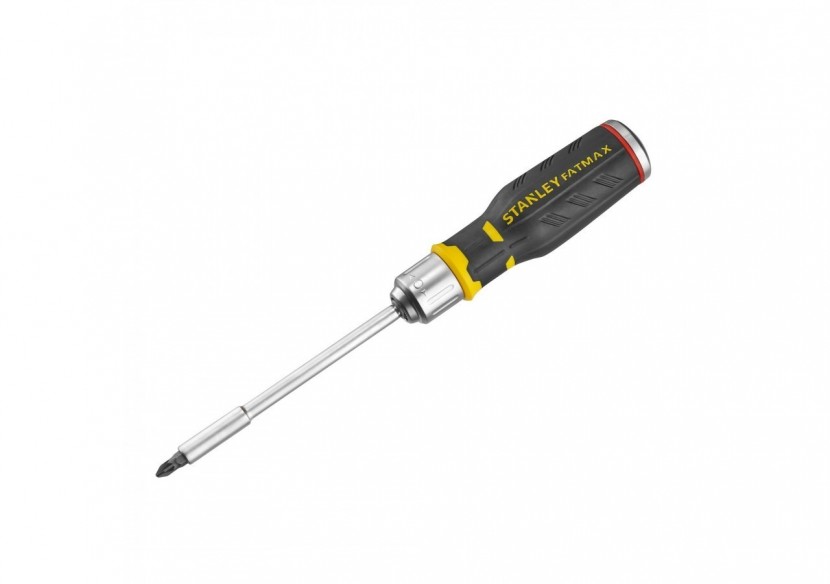 TOURNEVIS PORTE-EMBOUTS A CLIQUET+12 EMBOUTS FENTE: 4-5,5-6MM/PH1- PH2 - PH3/PZ1-PZ2-PZ3/T10-T15-T20 - FMHT0-62690 - Stanley