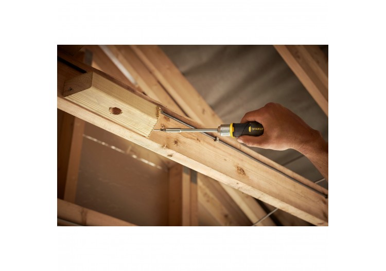 REVOLVER A CLIQUET + 12 EMBOUTS
 FENTE: 5MM, 6.5MM, 8MM / PH1-PH2- PH3 / PZ1-PZ2-PZ3 / T10-T15-T20 - FMHT0-62691 - Stanley 2