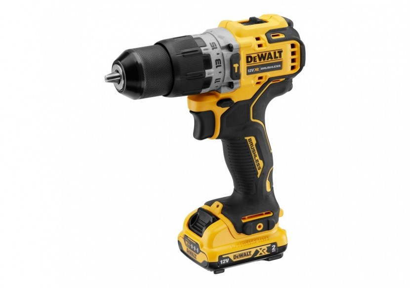 Perceuse visseuse percussion XR 12V 2Ah Li-Ion Brushless - DCD706D2-QW - Dewalt