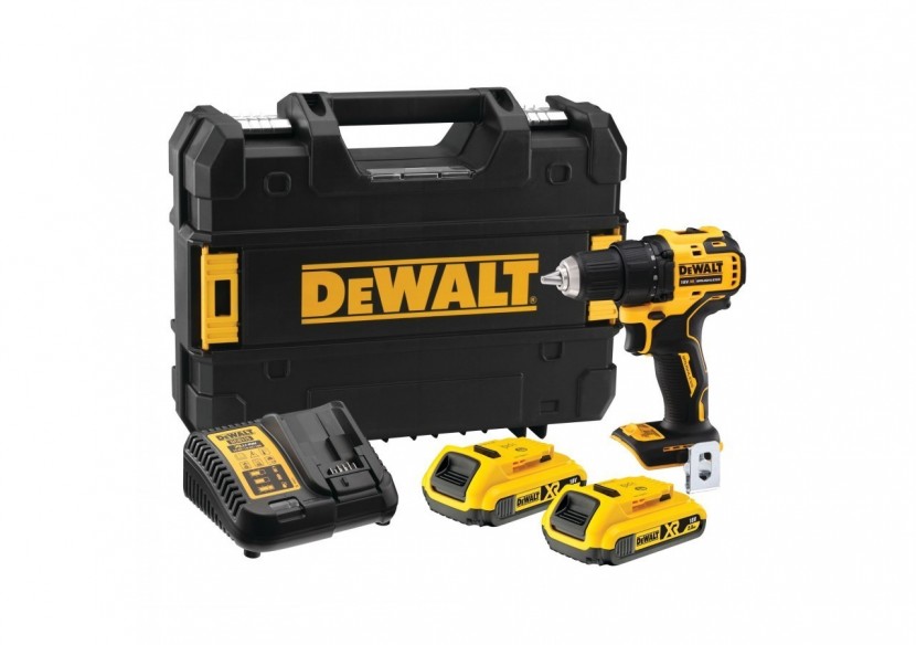 Perceuse visseuse Compacte XR 18V 2Ah Li-Ion Brushless - DCD708D2T-QW - Dewalt