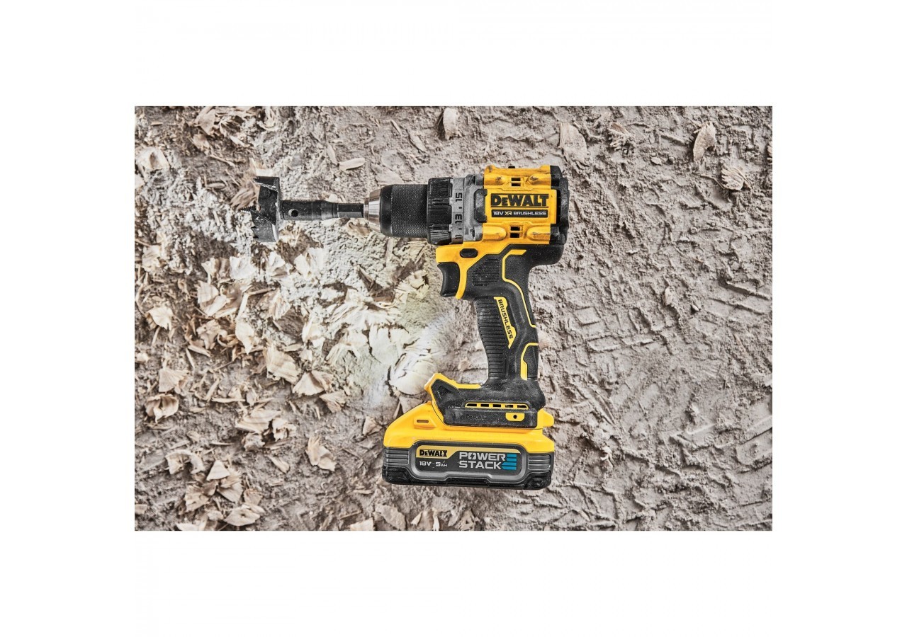 Perceuse visseuse Compacte XR 18V 5Ah Li-ion Brushless POWERSTACK - DCD800H2T-QW - Dewalt