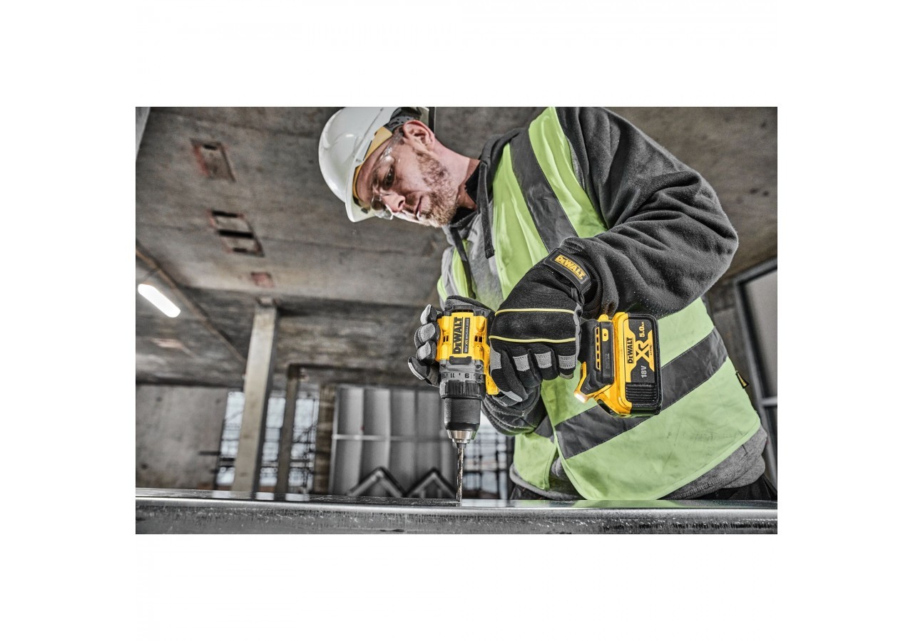 Perceuse visseuse Compacte XR 18V 5Ah Li-Ion Brushless - DCD800P2T-QW - Dewalt