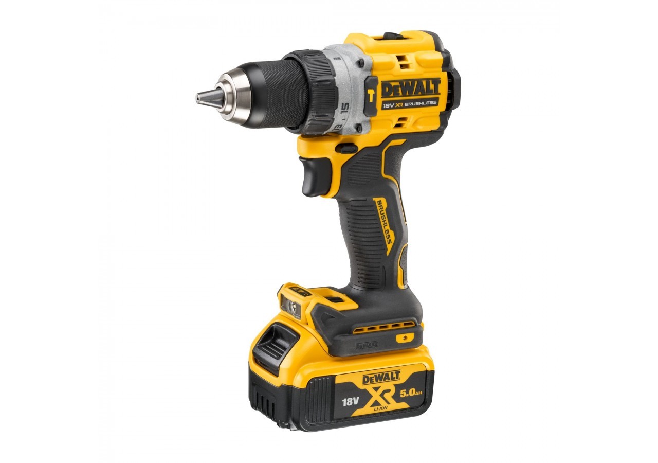 Perceuse visseuse percussion Compacte XR 18V 5Ah Li-Ion Brushless - DCD805P2T-QW - Dewalt