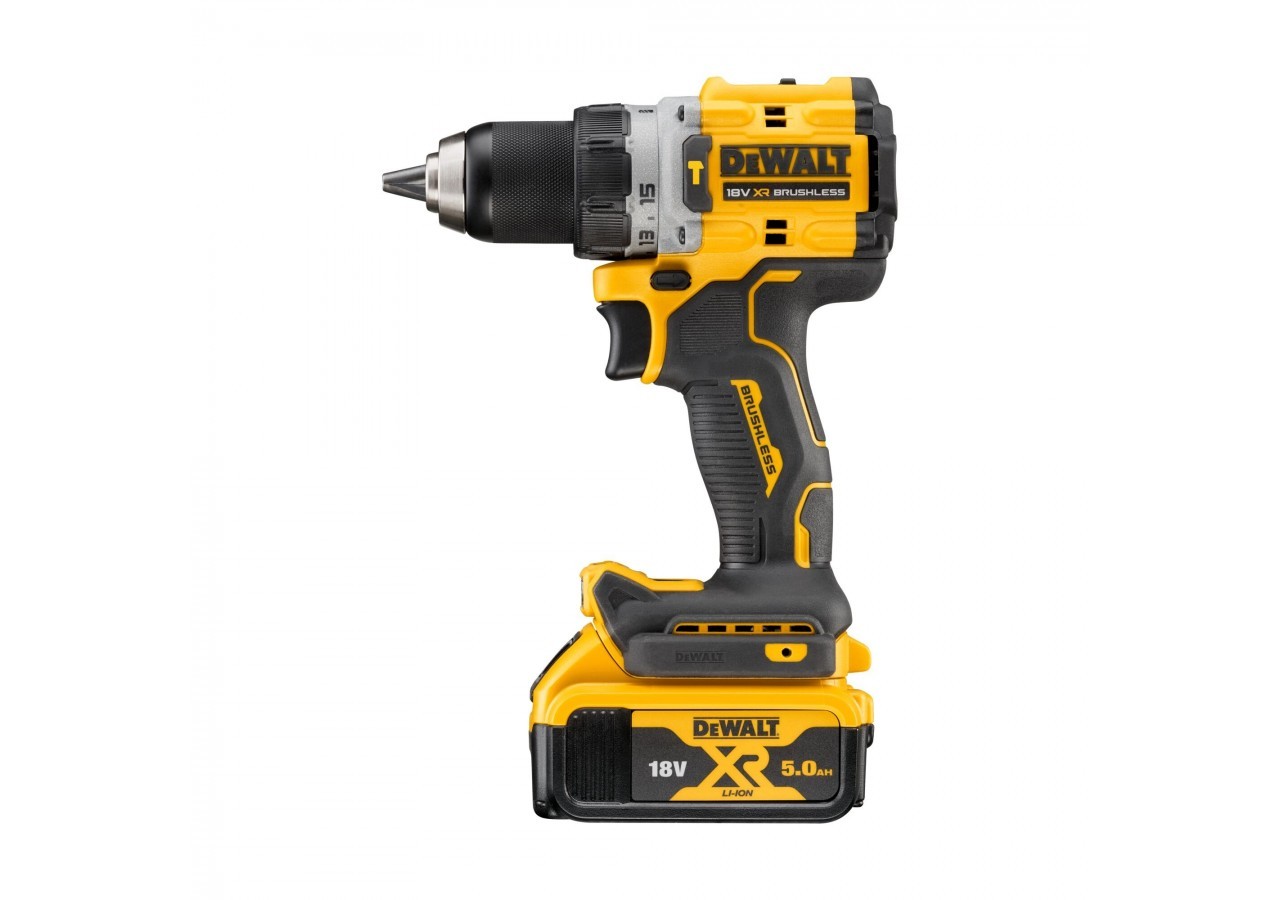 Perceuse visseuse percussion Compacte XR 18V 5Ah Li-Ion Brushless - DCD805P2T-QW - Dewalt