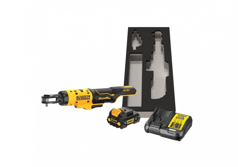 Clé à cliquet 1/4" XR 12V 3Ah Li-Ion Brushless - Pack "GFN" - DCF504L1G-QW - Dewalt