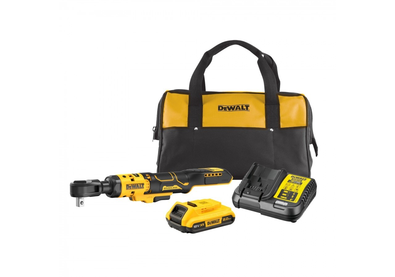 Clé à cliquet 1/2" XR 18V 2Ah Li-Ion Brushless - DCF512D1-QW - Dewalt