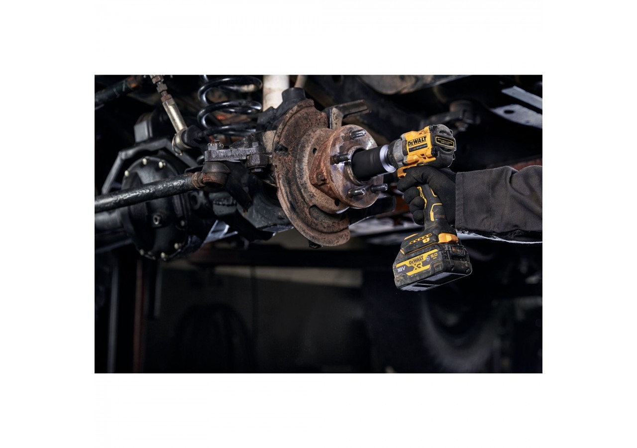 Boulonneuse à chocs 1/2'' Compacte XR 18V 5Ah Li-Ion Brushless 406 Nm - jonc de sécurité - Pack "GFN" - DCF921P2G-QW - Dewalt