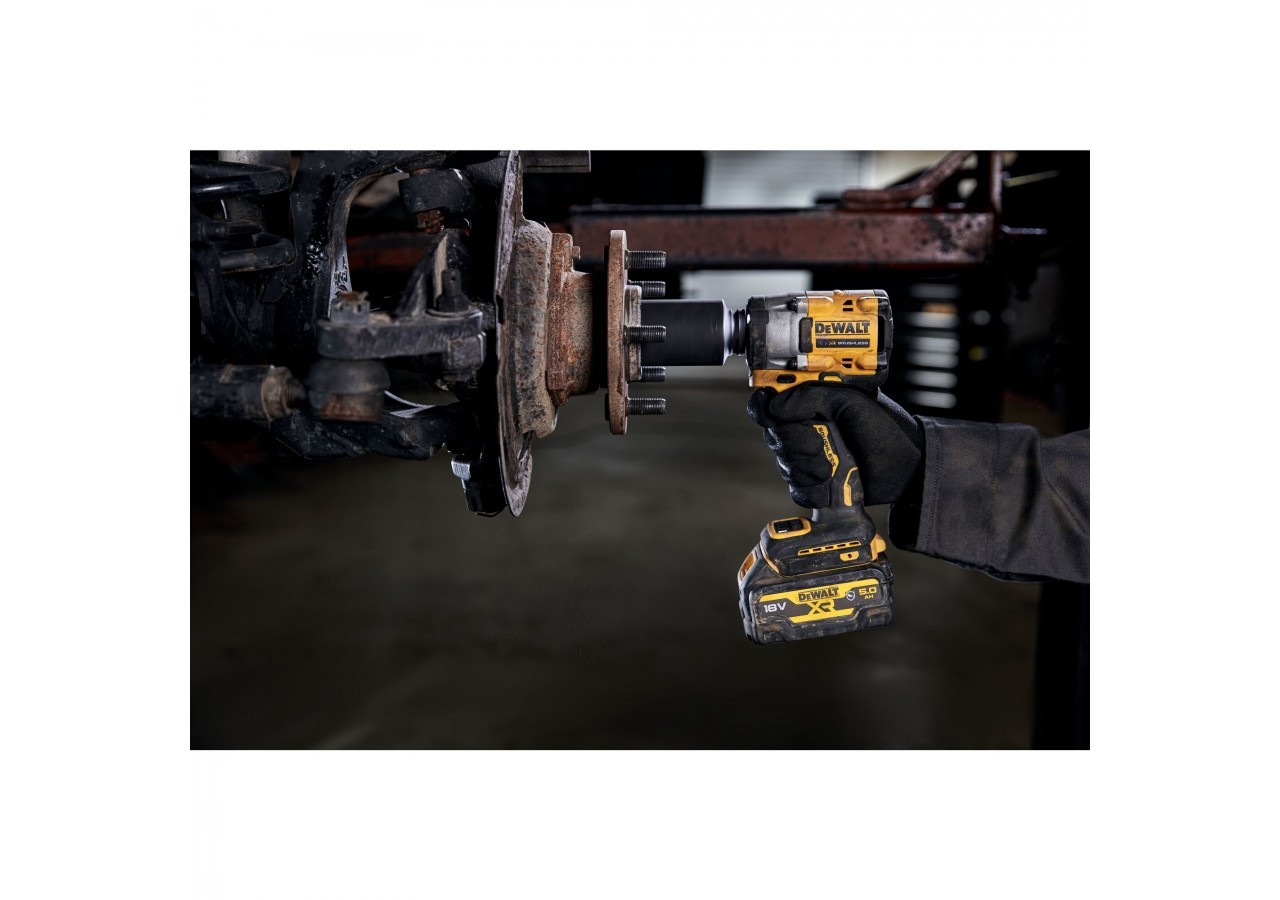 Boulonneuse à chocs 1/2'' Compacte XR 18V 5Ah Li-Ion Brushless 406 Nm - jonc de sécurité - Pack "GFN" - DCF921P2G-QW - Dewalt