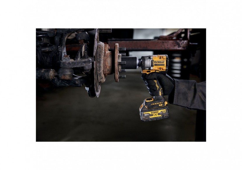 Boulonneuse à chocs 1/2'' Compacte XR 18V 5Ah Li-Ion Brushless 406 Nm - jonc de sécurité - Pack "GFN" - DCF921P2G-QW - Dewalt
