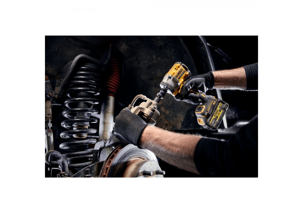 Boulonneuse à chocs 1/2'' Compacte XR 18V 5Ah Li-Ion Brushless 406 Nm - jonc de sécurité - Pack "GFN" - DCF921P2G-QW - Dewalt