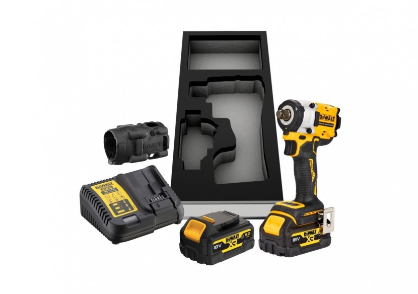 Boulonneuse à chocs 1/2'' Compacte XR 18V 5Ah Li-Ion Brushless 406 Nm - jonc de sécurité - Pack "GFN" - DCF921P2G-QW - Dewalt