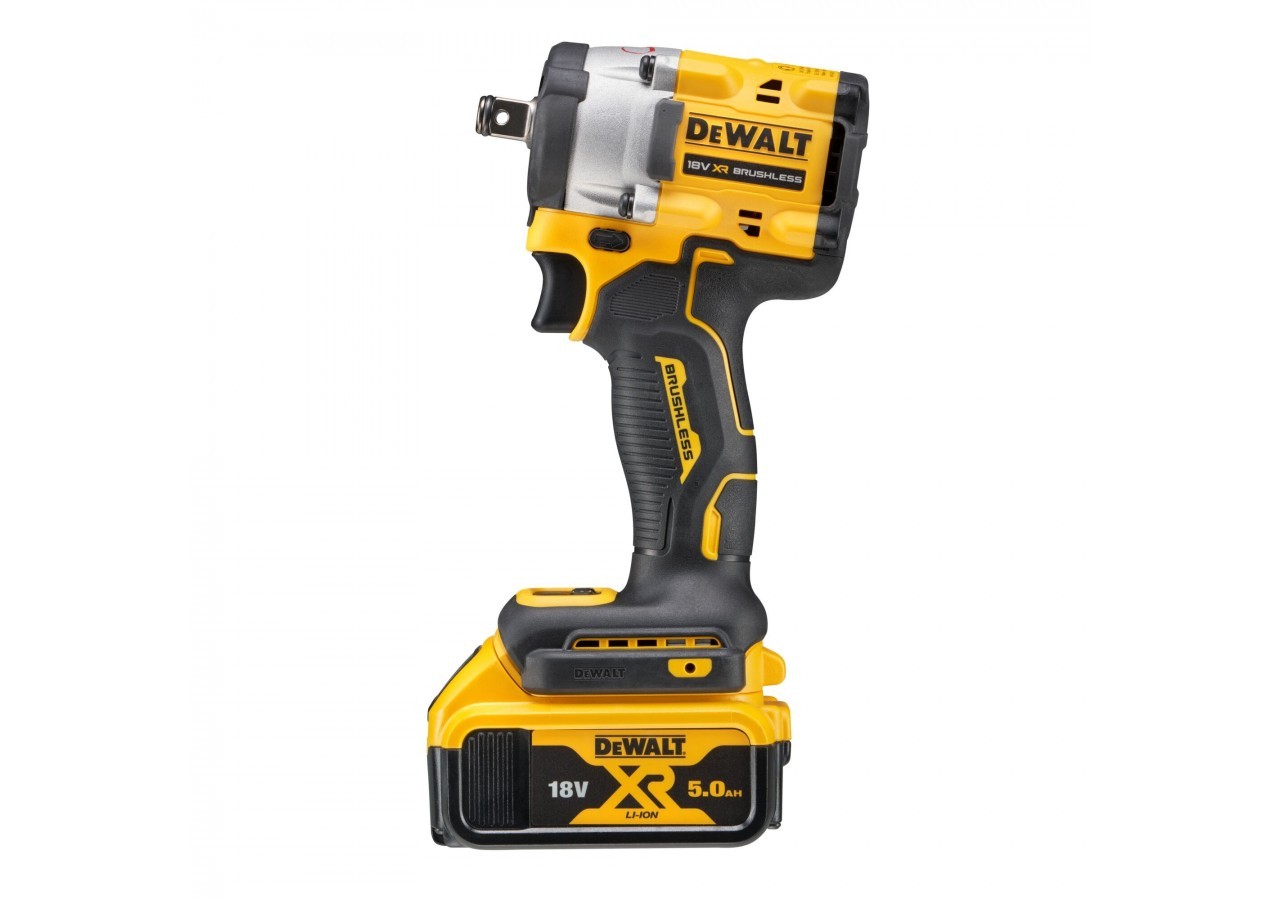 Boulonneuse à chocs 1/2'' Compacte XR 18V 5Ah Li-Ion Brushless 406 Nm - jonc de sécurité - DCF921P2T-QW - Dewalt