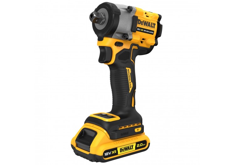 Boulonneuse à chocs 1/2'' Compacte XR 18V 2Ah Li-Ion Brushless 406 Nm - DCF922D2T-QW - Dewalt