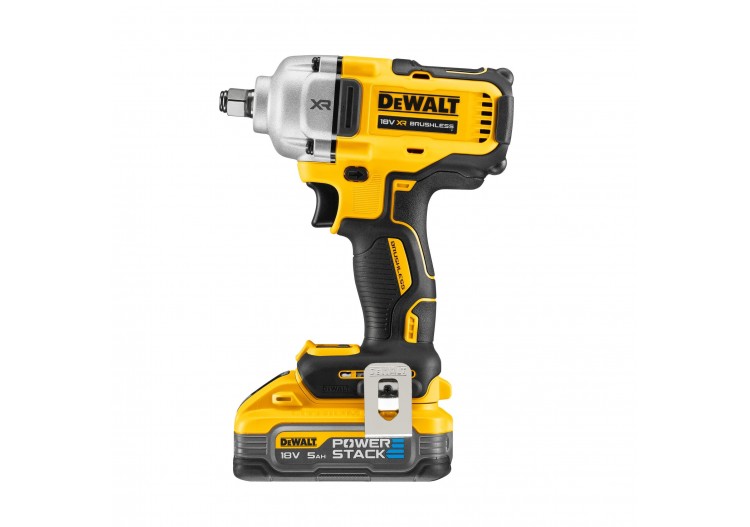 Boulonneuse à chocs 1/2‘’ XR 18V 5Ah Li-Ion Brushless 812 Nm - jonc de sécurité - POWERSTACK - DCF891H2T-QW - Dewalt 2