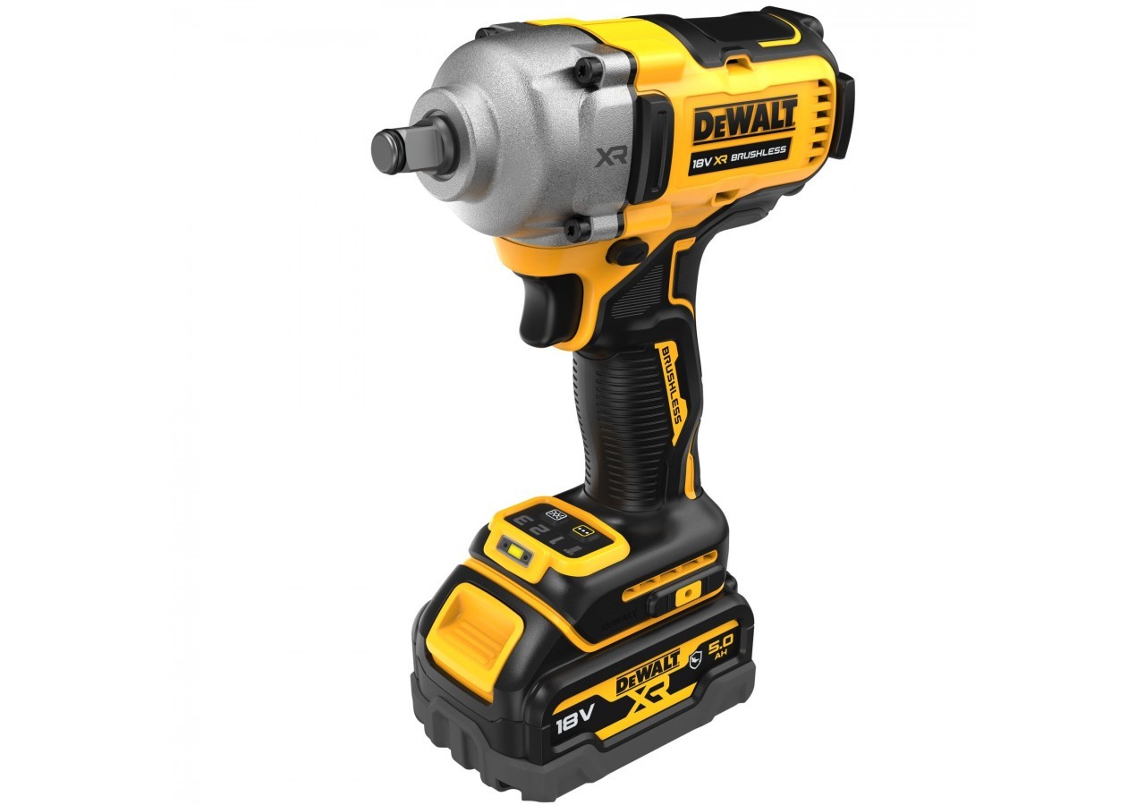 Boulonneuse à chocs 1/2‘’ XR 18V 5Ah Li-Ion Brushless 812 Nm - jonc de sécurité - Pack "GFN" - DCF891P2G-QW - Dewalt
