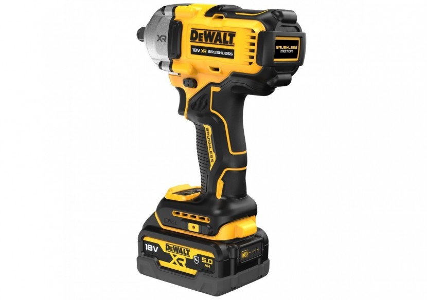 Boulonneuse à chocs 1/2‘’ XR 18V 5Ah Li-Ion Brushless 812 Nm - jonc de sécurité - Pack "GFN" - DCF891P2G-QW - Dewalt