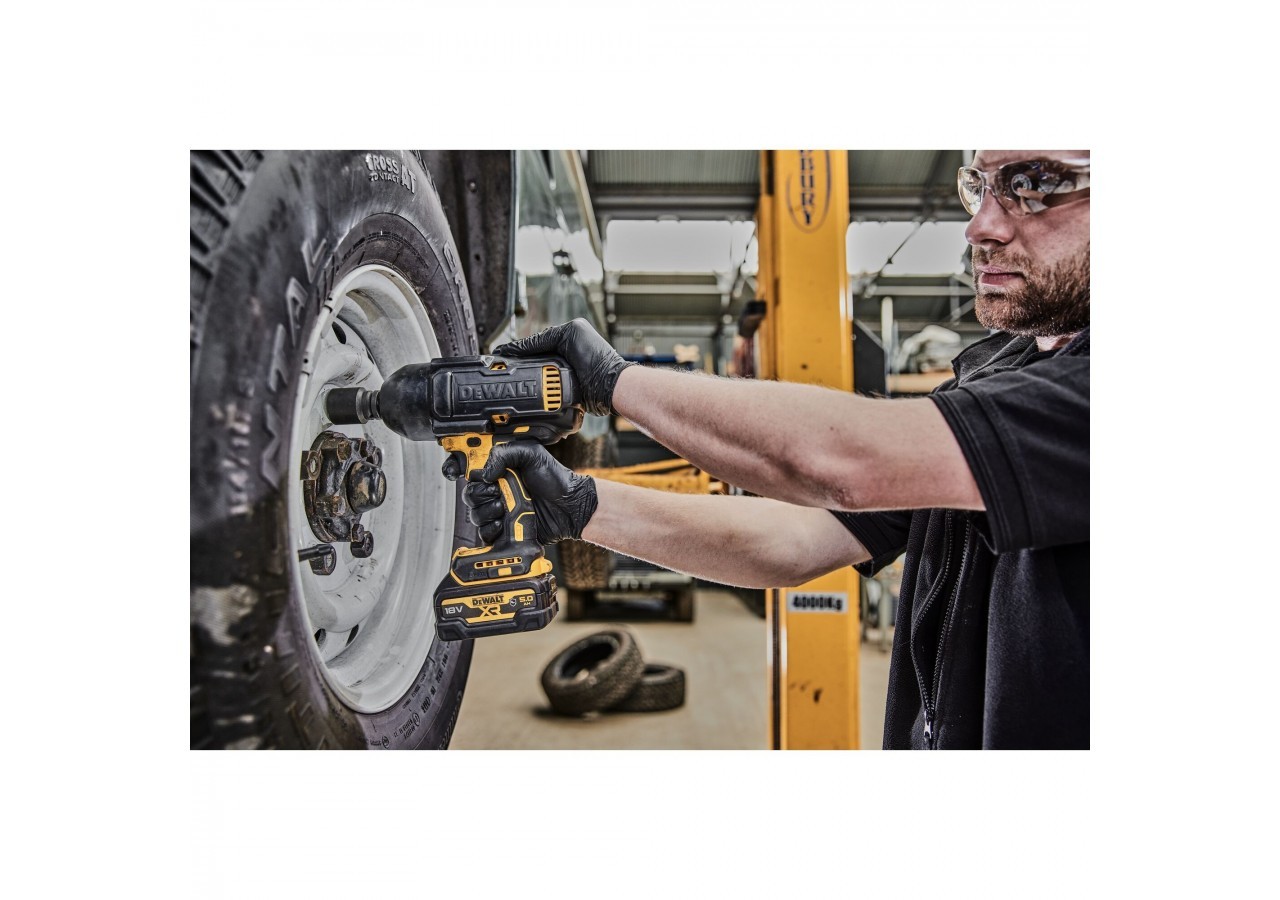 Boulonneuse avec coque ½” XR 18V 5Ah Li-Ion Brushless 1396 Nm – Jonc de sécurité - Pack "GFN" - DCF900P2G-QW - Dewalt