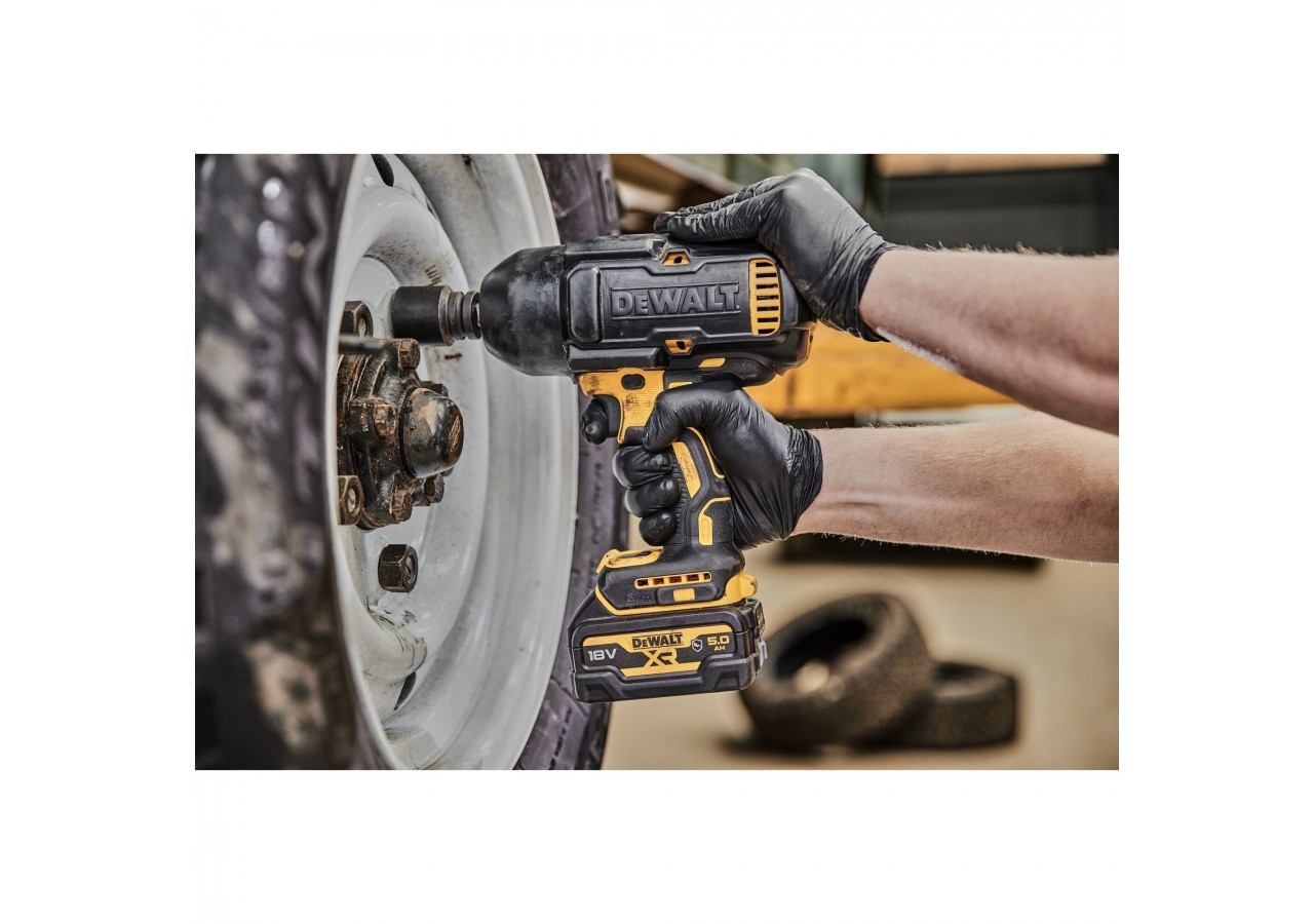 Boulonneuse avec coque ½” XR 18V 5Ah Li-Ion Brushless 1396 Nm – Jonc de sécurité - Pack "GFN" - DCF900P2G-QW - Dewalt