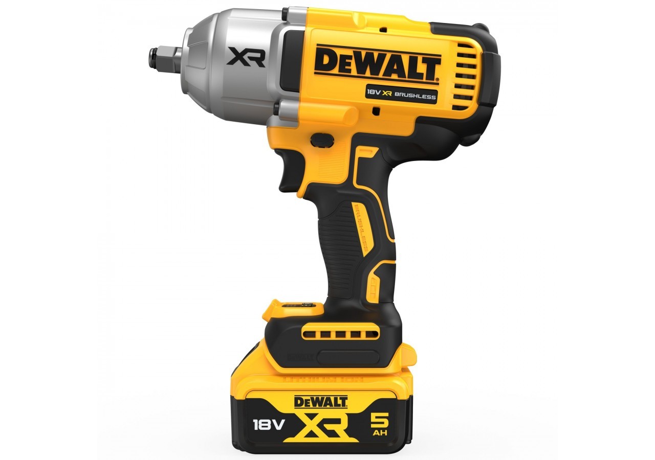Boulonneuse ½” XR 18V 5Ah Li-Ion Brushless 1396 Nm – Jonc de sécurité - DCF900P2T-QW - Dewalt
