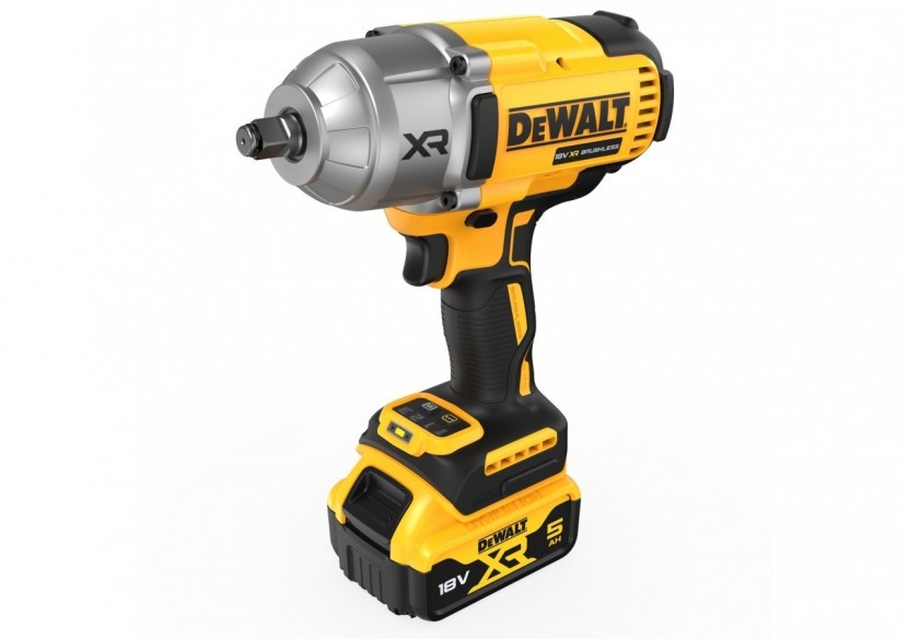 Boulonneuse ½” XR 18V 5Ah Li-Ion Brushless 1396 Nm – Jonc de sécurité - DCF900P2T-QW - Dewalt