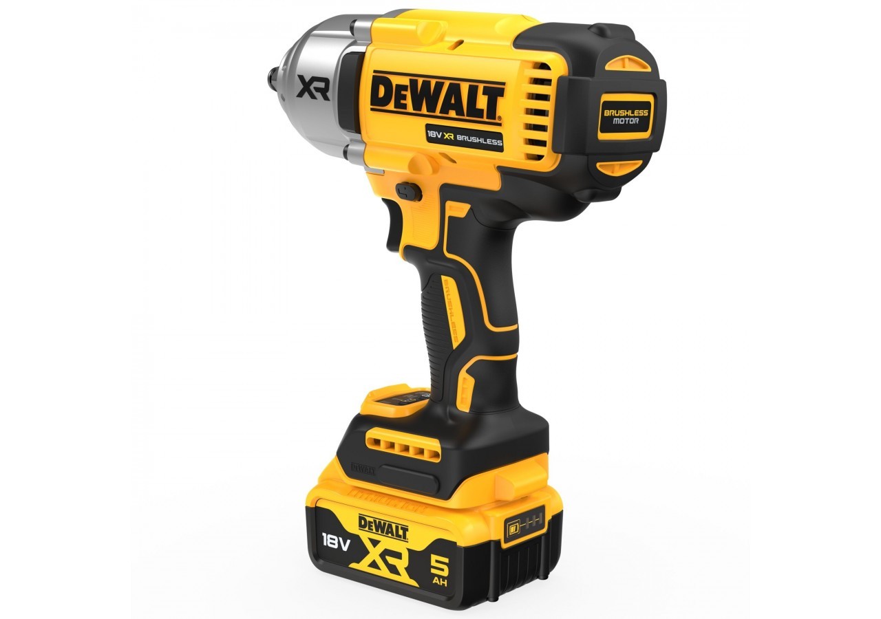 Boulonneuse ½” XR 18V 5Ah Li-Ion Brushless 1396 Nm – Jonc de sécurité - DCF900P2T-QW - Dewalt