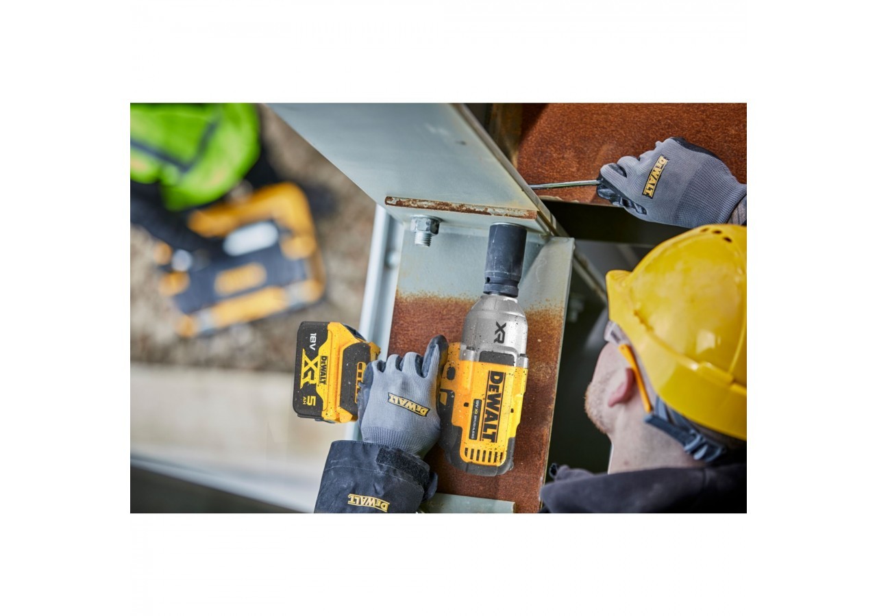 Boulonneuse ½” XR 18V 5Ah Li-Ion Brushless 1396 Nm – Jonc de sécurité - DCF900P2T-QW - Dewalt