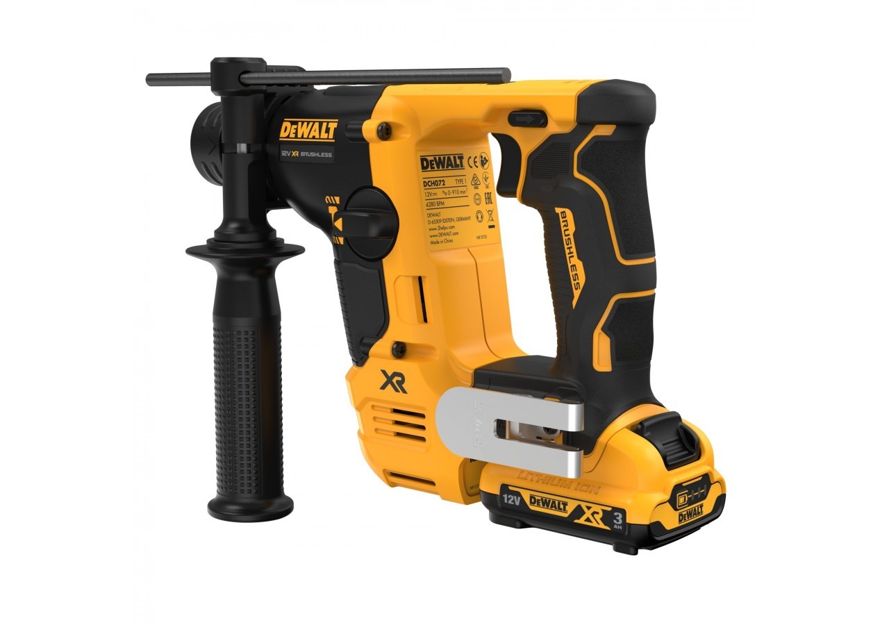 Perforateur SDS-plus XR 12V 3Ah Li-Ion Brushless 1.1J - DCH072L2-QW - Dewalt