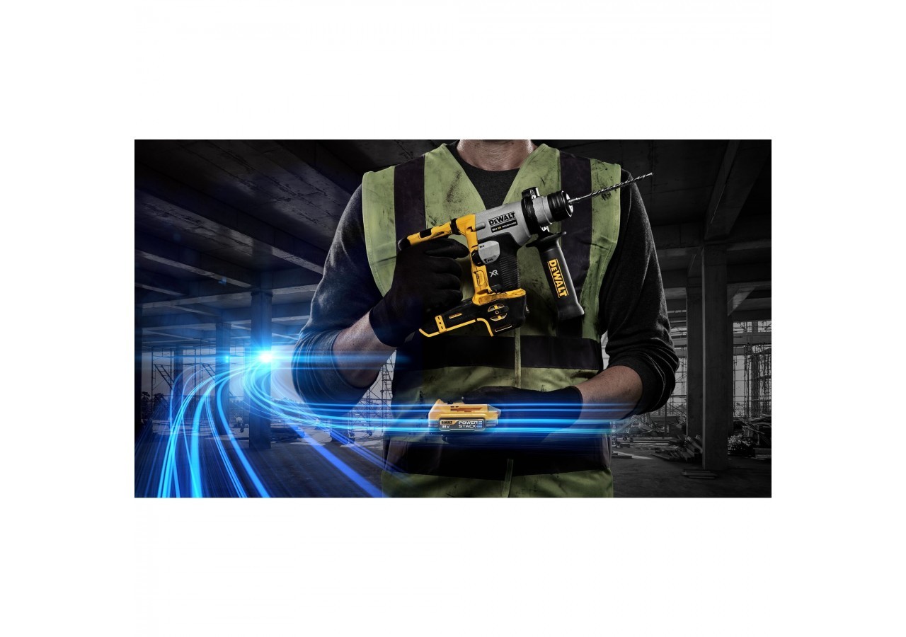 Perforateur SDS-plus XR 18V 1.7Ah Li-Ion Brushless 1.4J - POWERSTACK - DCH172E2T-QW - Dewalt
