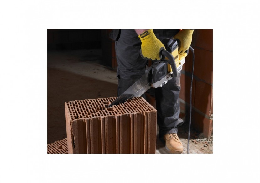 Scie ALLIGATOR© 1700W 430 mm - lame pour les briques de faible densité - DWE397-QS - Dewalt