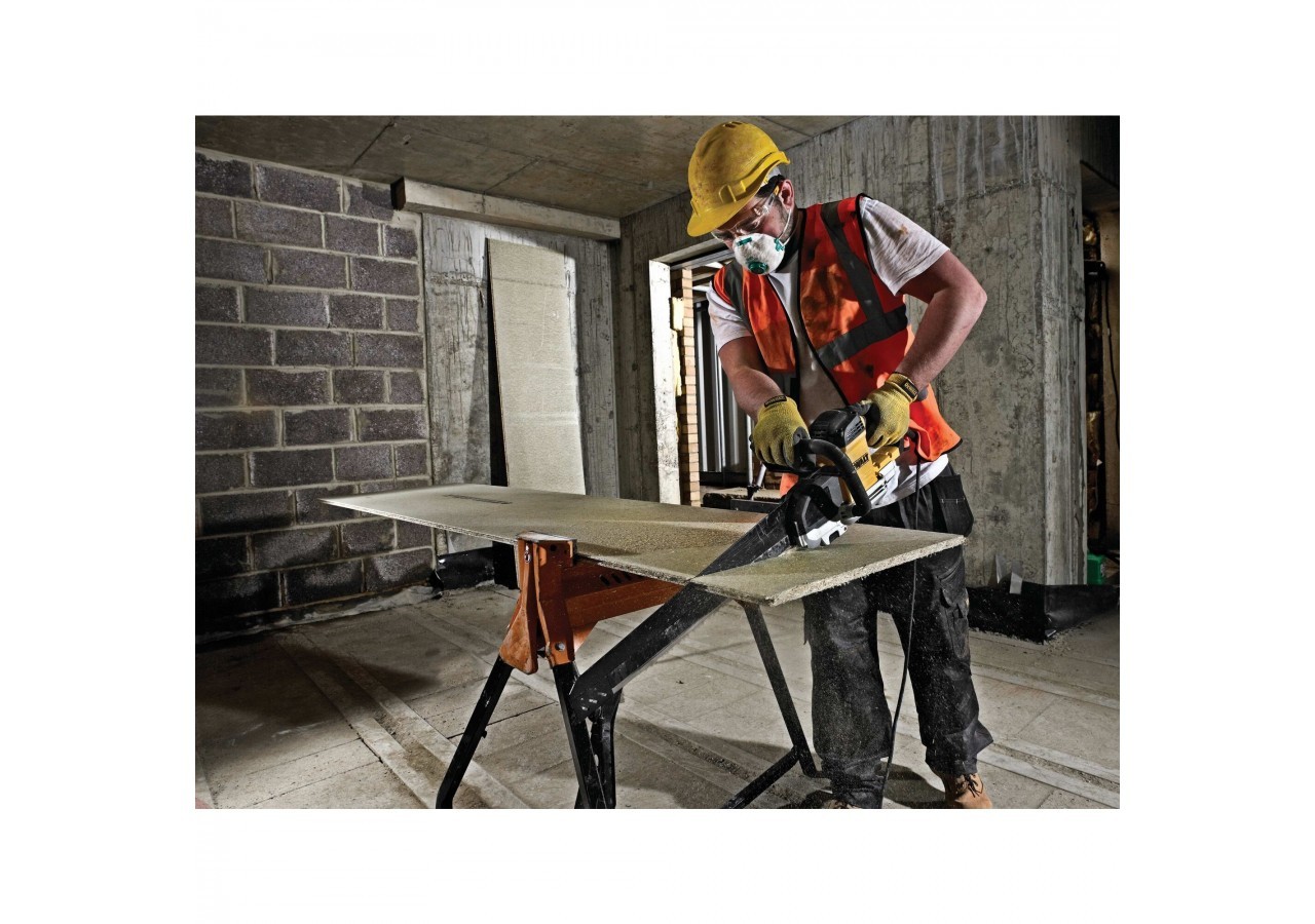 Scie ALLIGATOR© 1700W 430 mm - lame pour les briques de faible densité - DWE397-QS - Dewalt