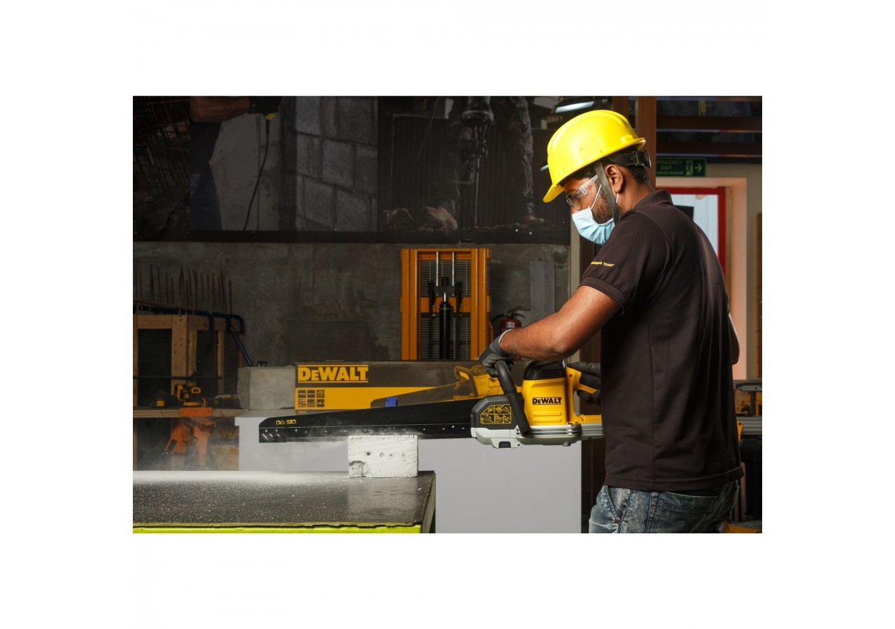 Scie ALLIGATOR© 1700W 430 mm - lame pour les briques de faible densité - DWE397-QS - Dewalt