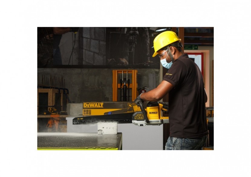 Scie ALLIGATOR© 1700W 430 mm - lame pour les briques de faible densité - DWE397-QS - Dewalt