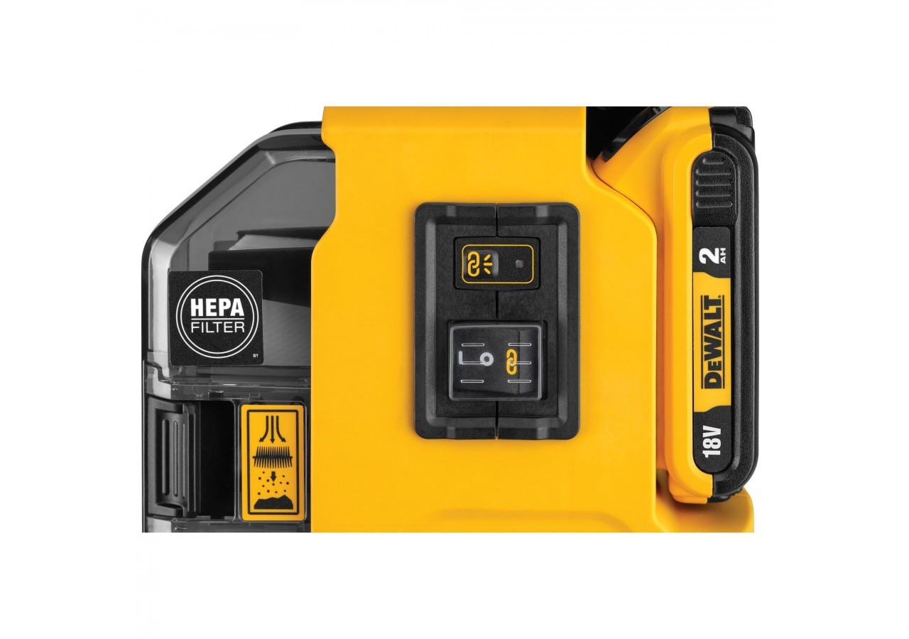 Aspirateur portable XR 18V 2Ah Li-Ion Brushless - DWH161D1-QW - Dewalt