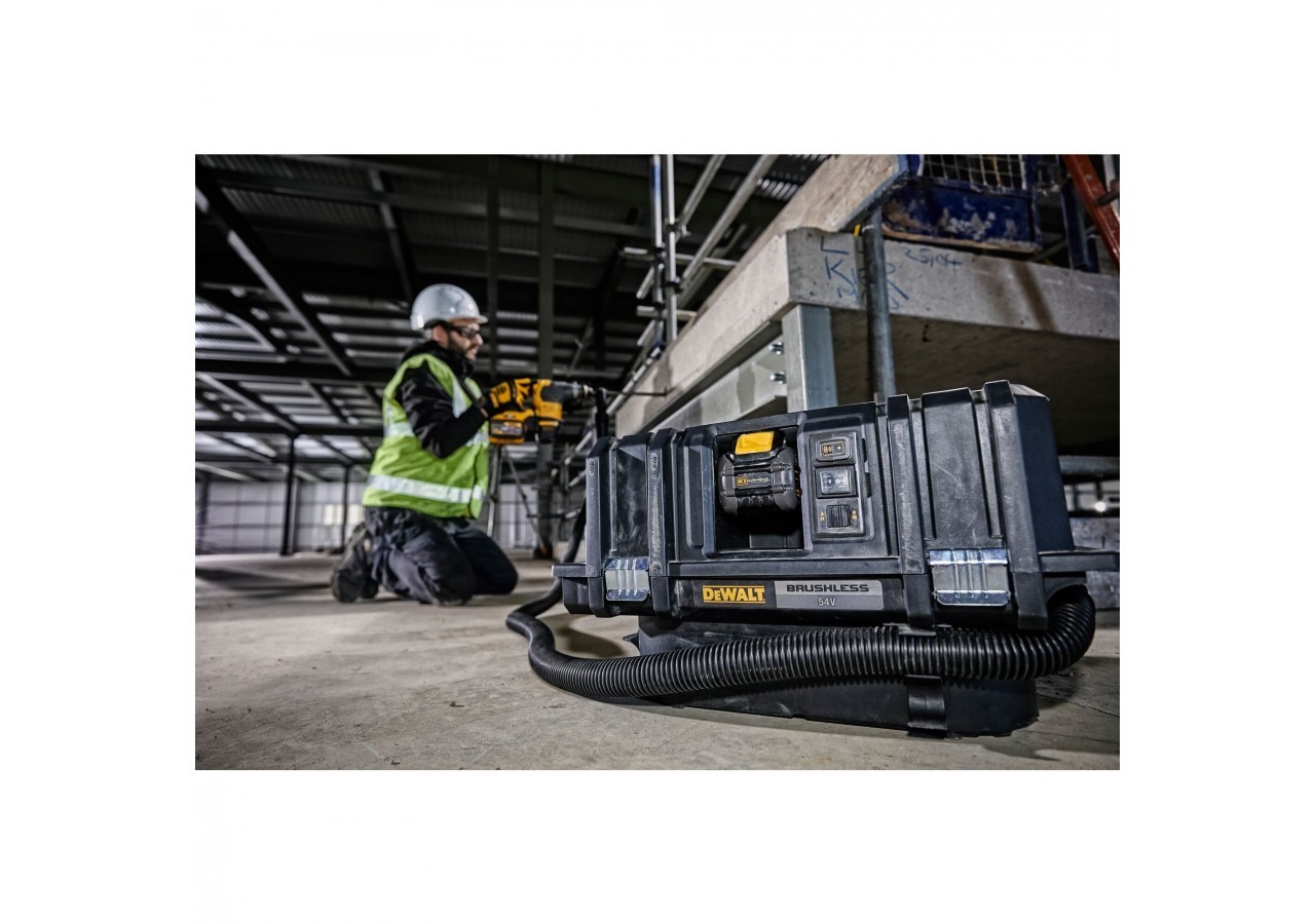 Aspirateur TSTAK XR FLEXVOLT 54V 2Ah Li-Ion Brushless eau et poussières - Classe M - DCV586MT2-QW - Dewalt