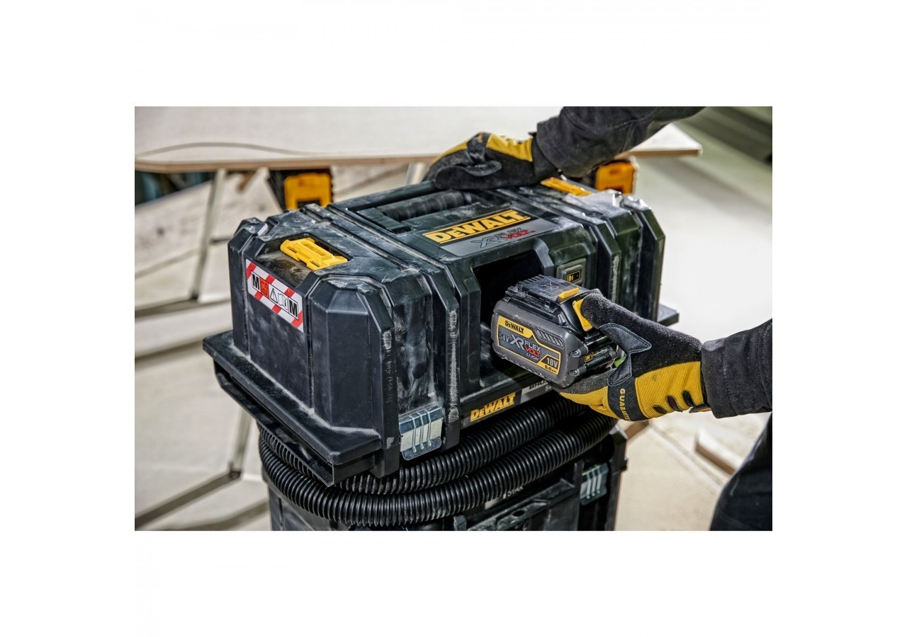 Kit aspirateur TSTAK XR FLEXVOLT 54V eau et poussières - Classe M - DCV586MK-XJ - Dewalt