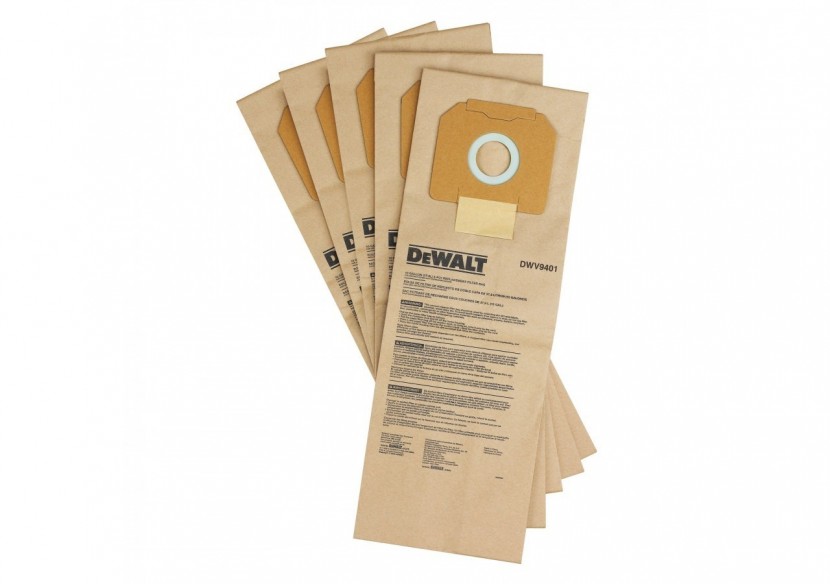 5 sacs d’aspirateur en papier - DWV9401-XJ - Dewalt