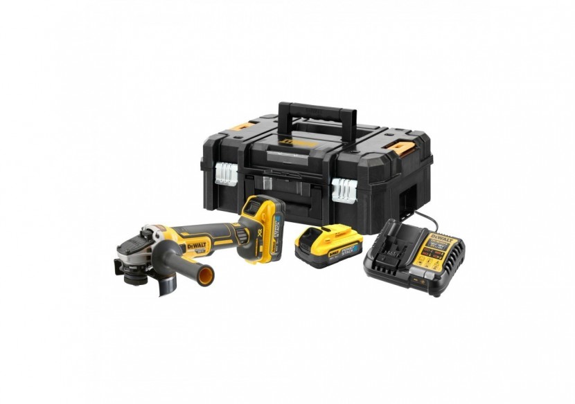 Meuleuse 125 mm XR 18V ADVANTAGE 5Ah Li-Ion Brushless - POWERSTACK - DCG409H2T-QW - Dewalt