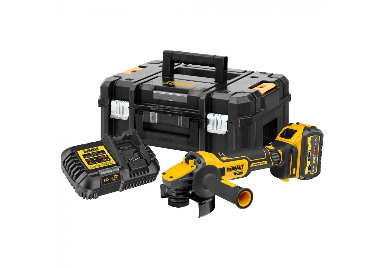 Meuleuse 125 mm XR 18V ADVANTAGE 6Ah Li-Ion Brushless - DCG409T1-QW - Dewalt