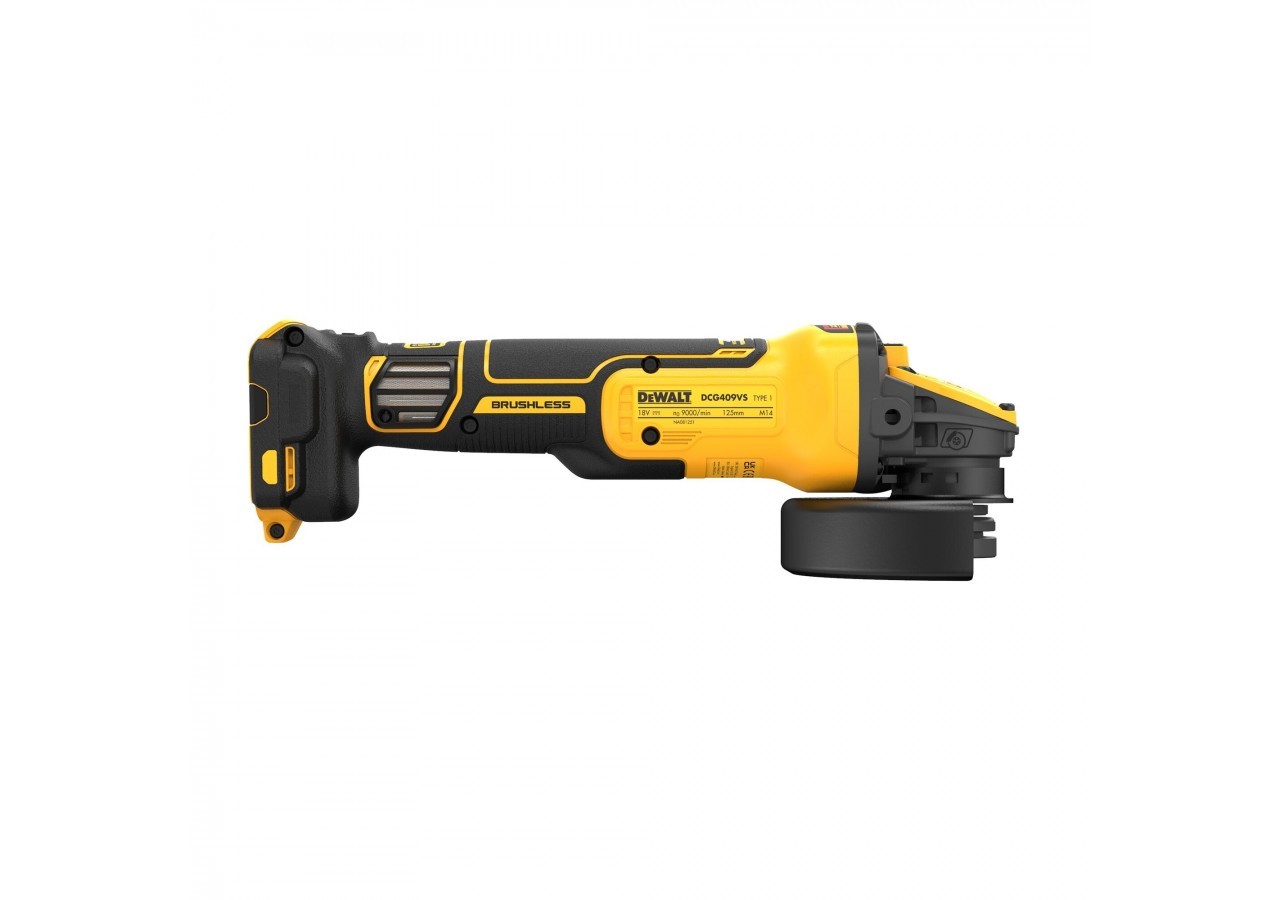 Meuleuse à vitesse variable 125 mm XR 18V ADVANTAGE Brushless - DCG409VSNT-XJ - Dewalt