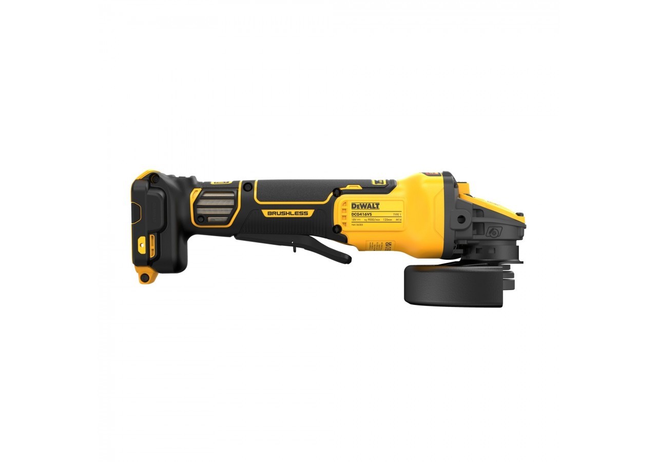 Meuleuse à vitesse variable 125 mm XR 18V ADVANTAGE Brushless – Interrupteur à palette - DCG416VSN-XJ - Dewalt