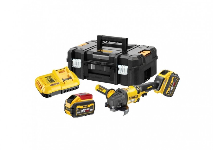 Meuleuse 125 mm XR FLEXVOLT 54V 3Ah Li-Ion Brushless - DCG418X2-QW - Dewalt